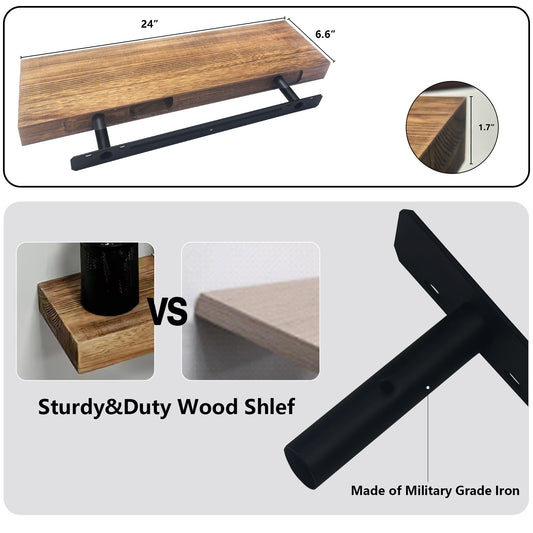 24 Inch Floating Shelves