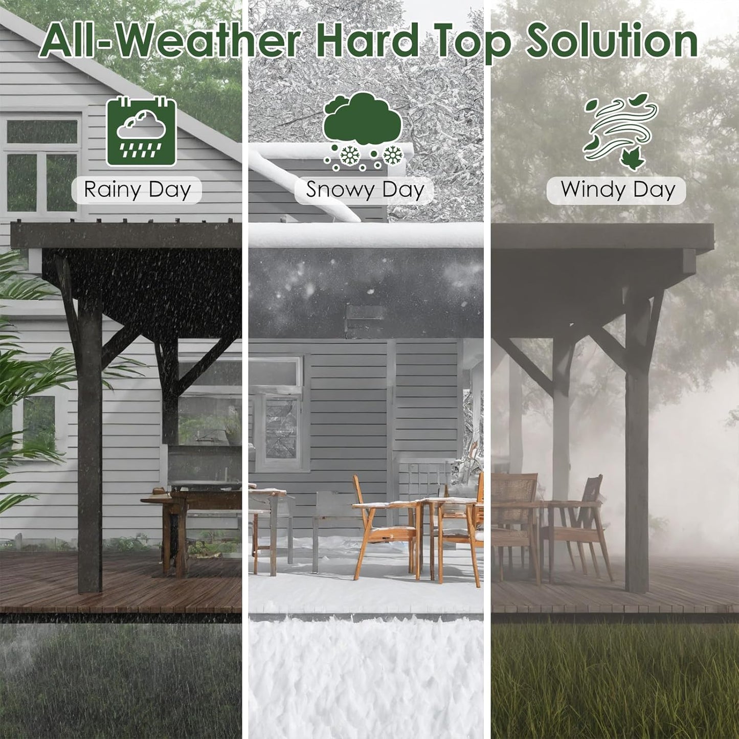 Beneouya 17' x 12' Wooden Gazebo