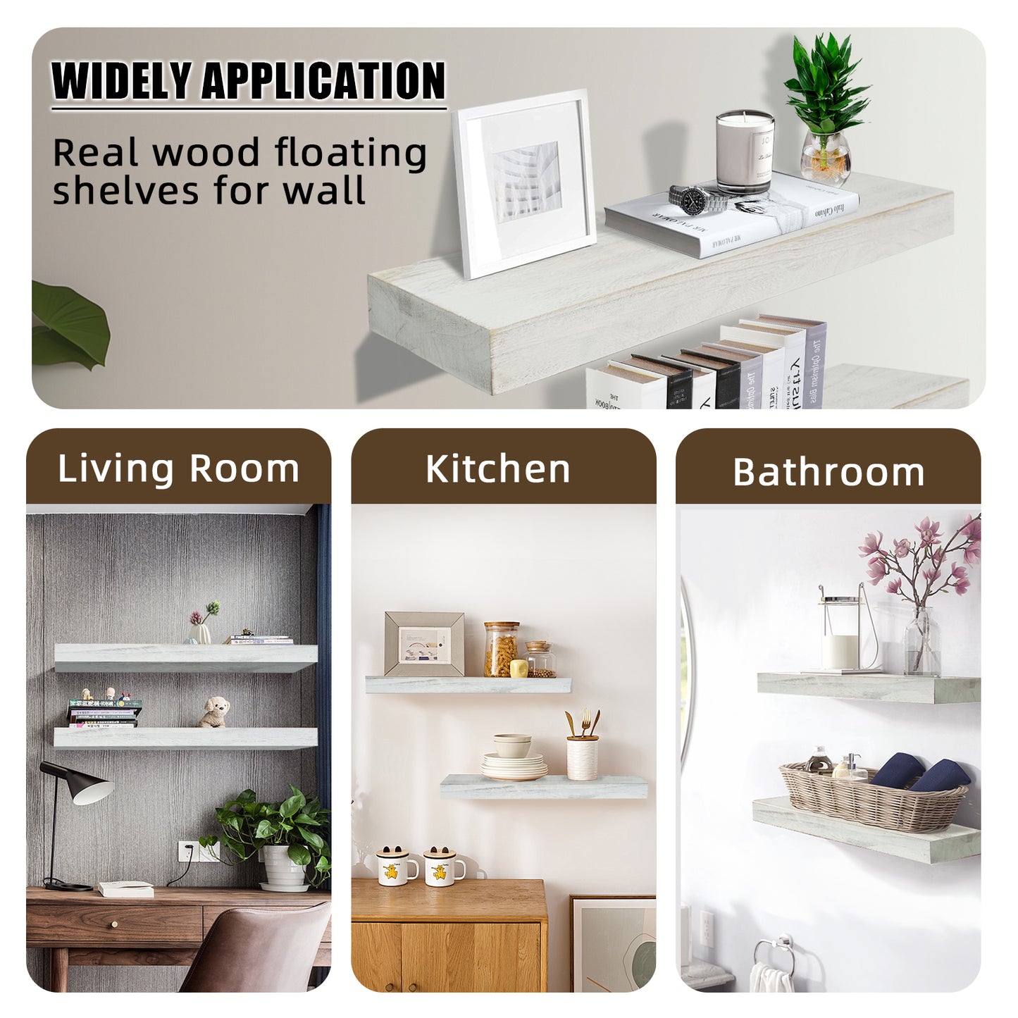 24 Inch Floating Shelves