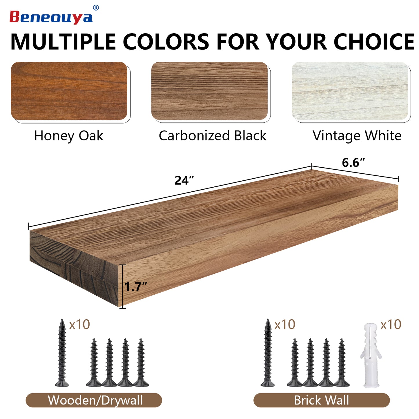 24 Inch Floating Shelves