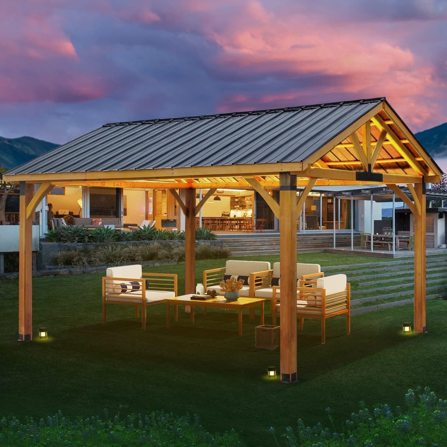 Beneouya 14' x 12' Hardtop Gazebo