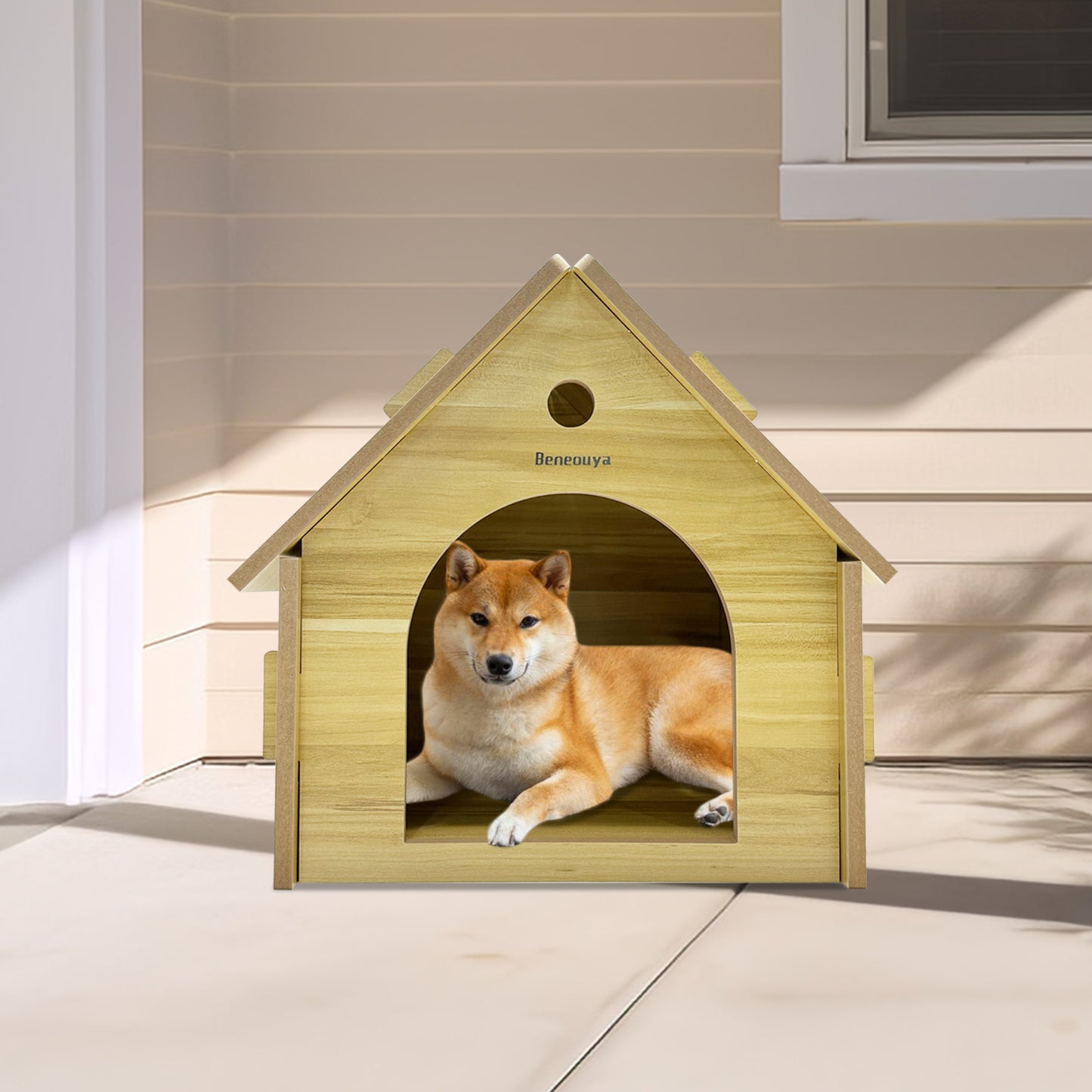 Wooden kennel