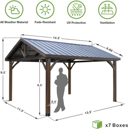 Beneouya 14' x 12' Hardtop Gazebo