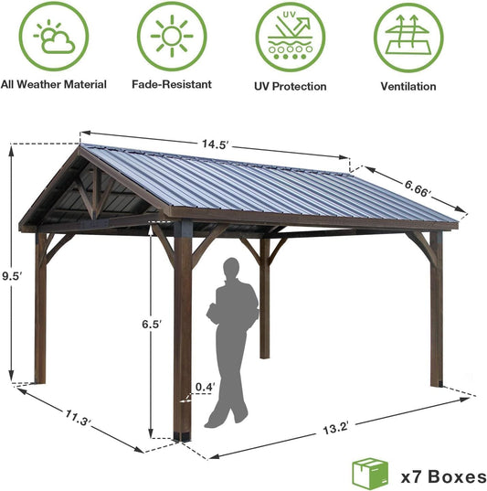 Beneouya 14' x 12' Hardtop Gazebo