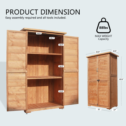 Vertical Outdoor Storage Cabinet